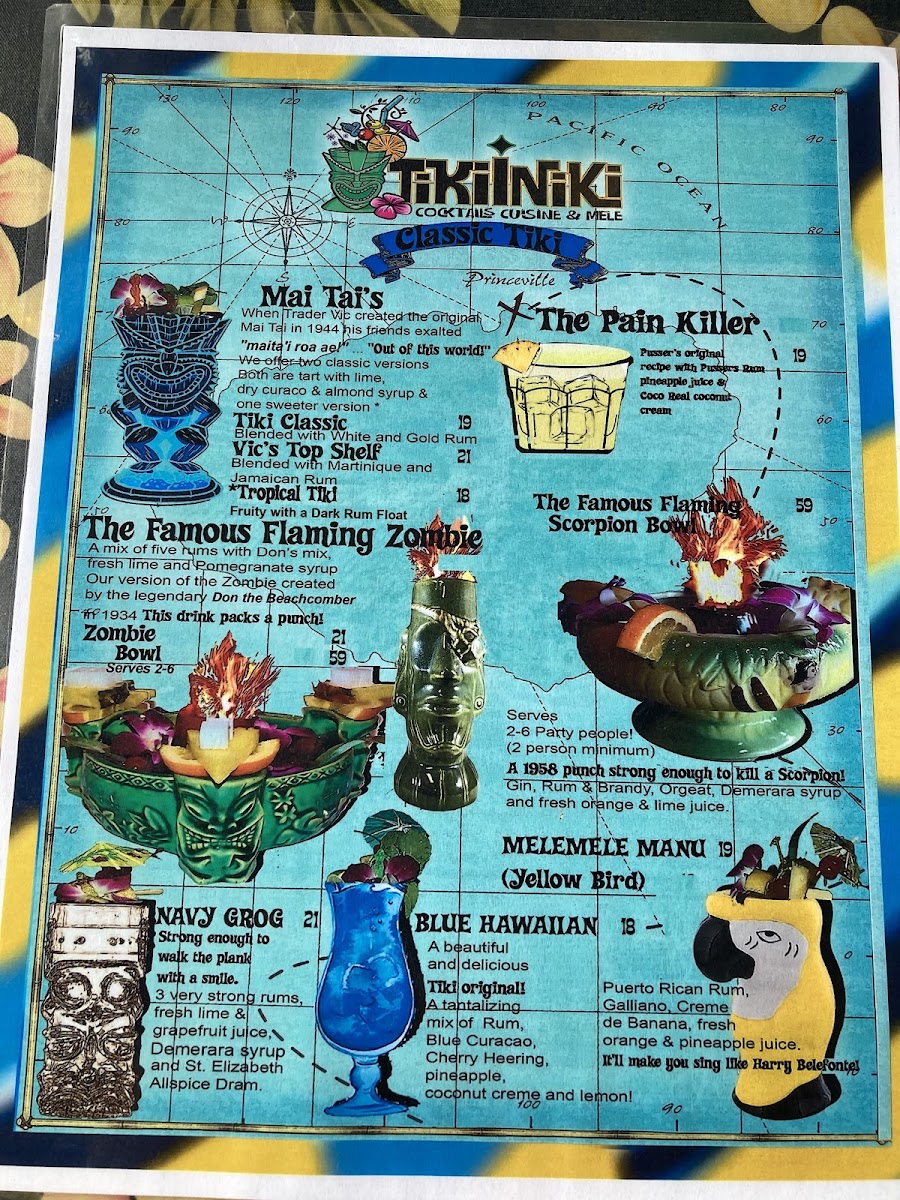 Tiki Iniki Menu - Image 4